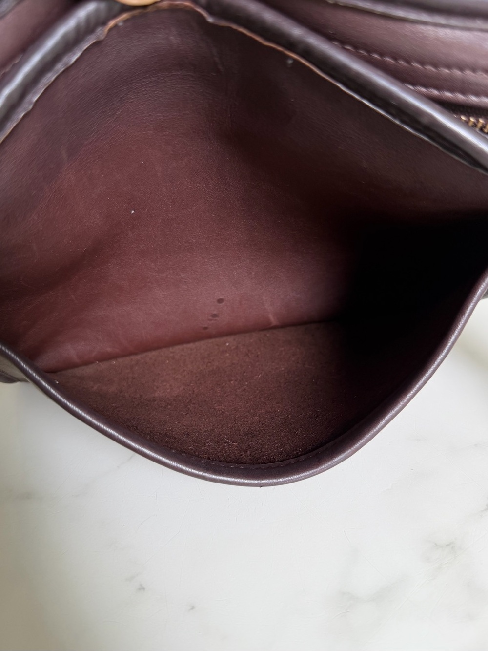 Coach Vintage Metropolis Zip Crossbody Bag 9087 Mahogany Leather 90's w/ Key Fob - Picture 11 of 16